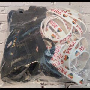 LGBTQ+ Pride HEART Rainbow Silicone Bracelets Pride Rubber Wristbands- 60pcs